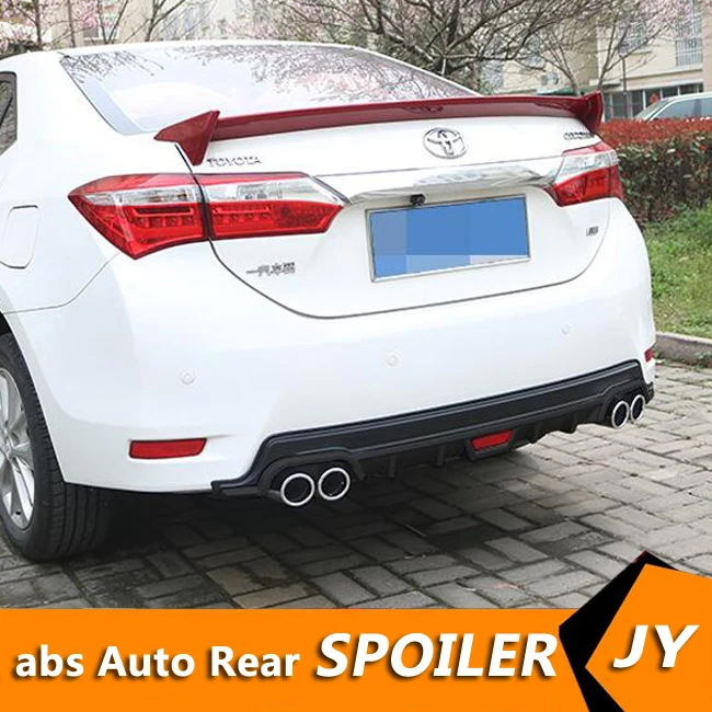 Для Toyota Corolla ABS задний бампер диффузор защитные бамперы для 2014 2017 Body kit