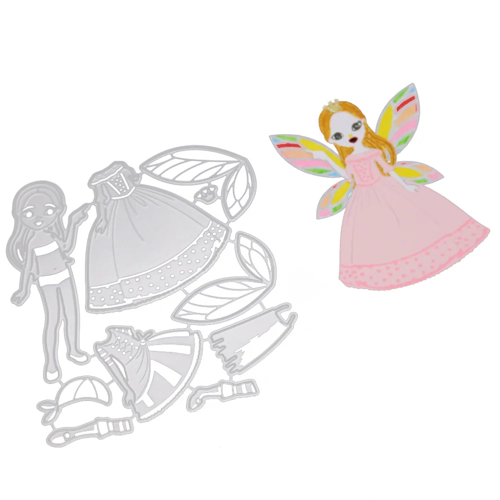 2020 вырезанные штампы с ангелом для девочек украшение платья принцессы