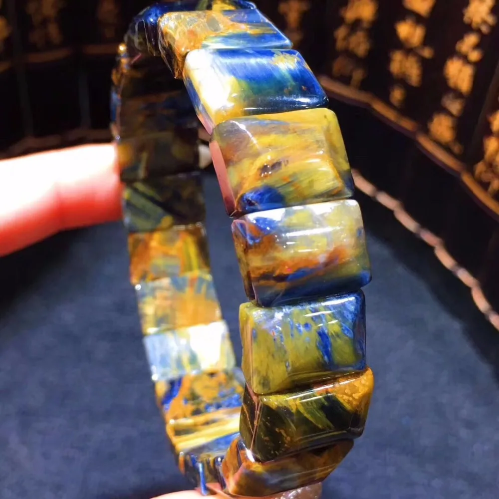Natural Blue Pietersite Bracelet (4)