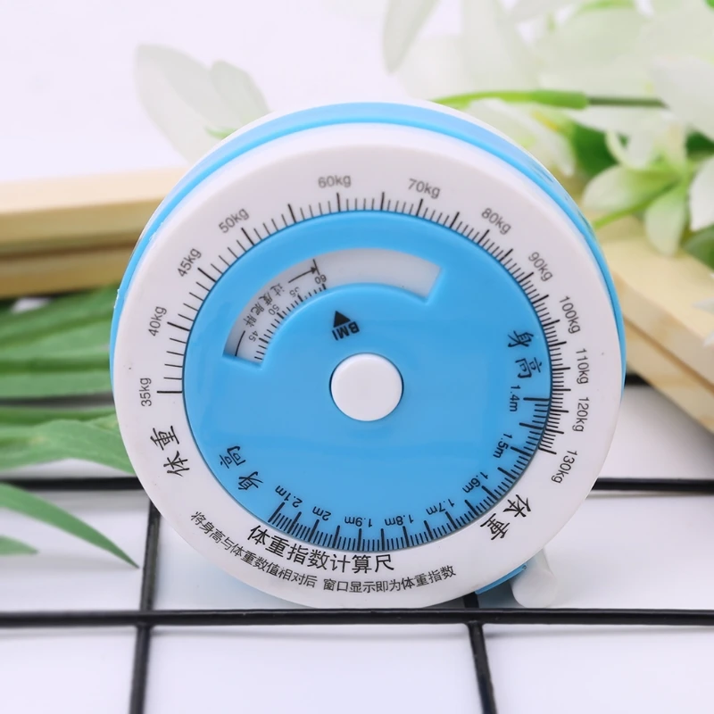 150cm BMI Tape Measure Body Mass Index Retractable Tapes Diet Weight Loss Ruler