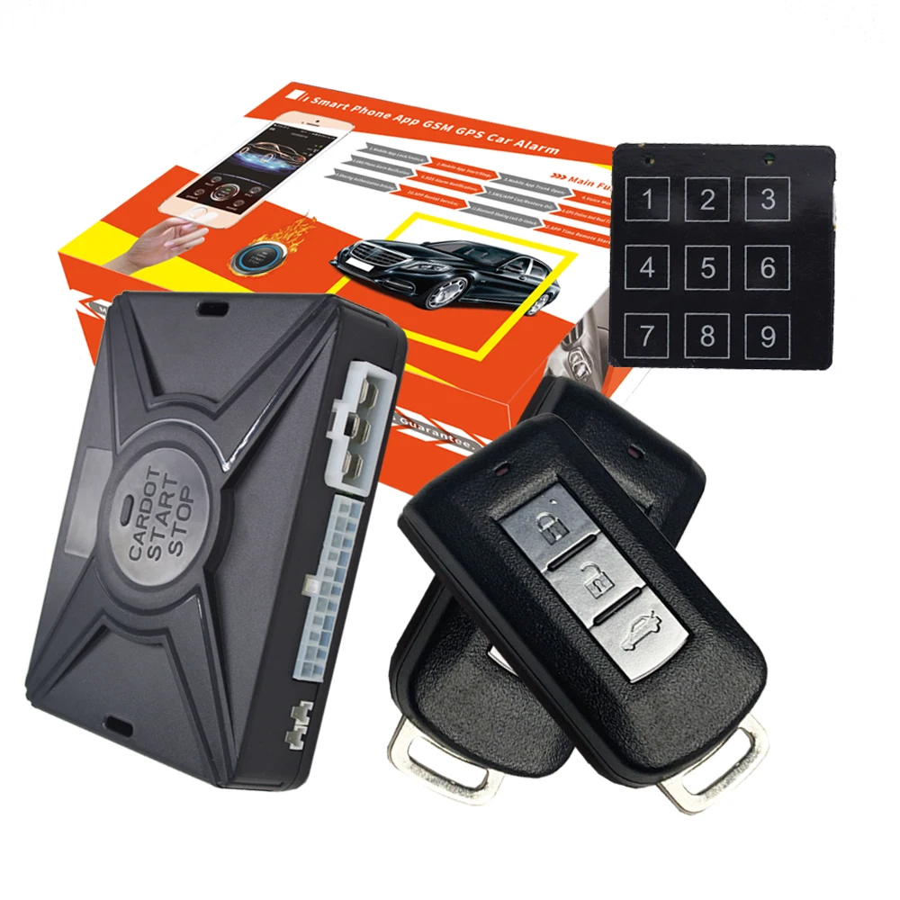 cardot Smart push Start Stop best Pke Keyless Entry system Remote Starter Car Alarm