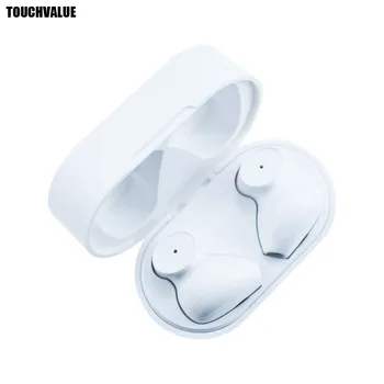 

White Wireless Headset Bass Bluetooth Earphones with Microphone Charging Case Touch Control Fashion Earpiece TWS Earbuds