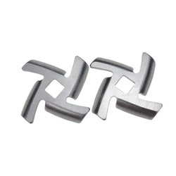 2 pièces de broyeur à viande, lame de hachoir, appareil de cuisine, pièces de rechange pour Moulinex Bosch Scarlett couteau de broyeur à viande 