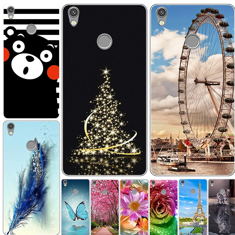 

Soft Silicone Cases For Tecno Camon CX Case Cover Print Rose Wolf Cute Patterned Cover TPU Case Fundas Para