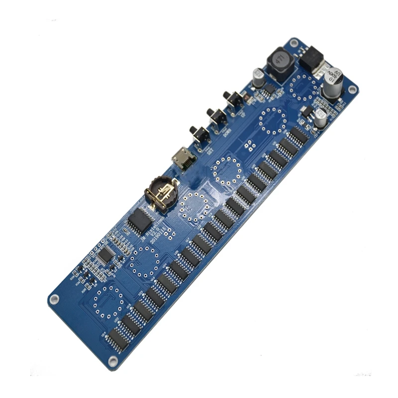 FFYY-Diy In14 In4 Nixie трубки часы цифровые светодиодные часы подарок монтажная плата комплект, без трубок
