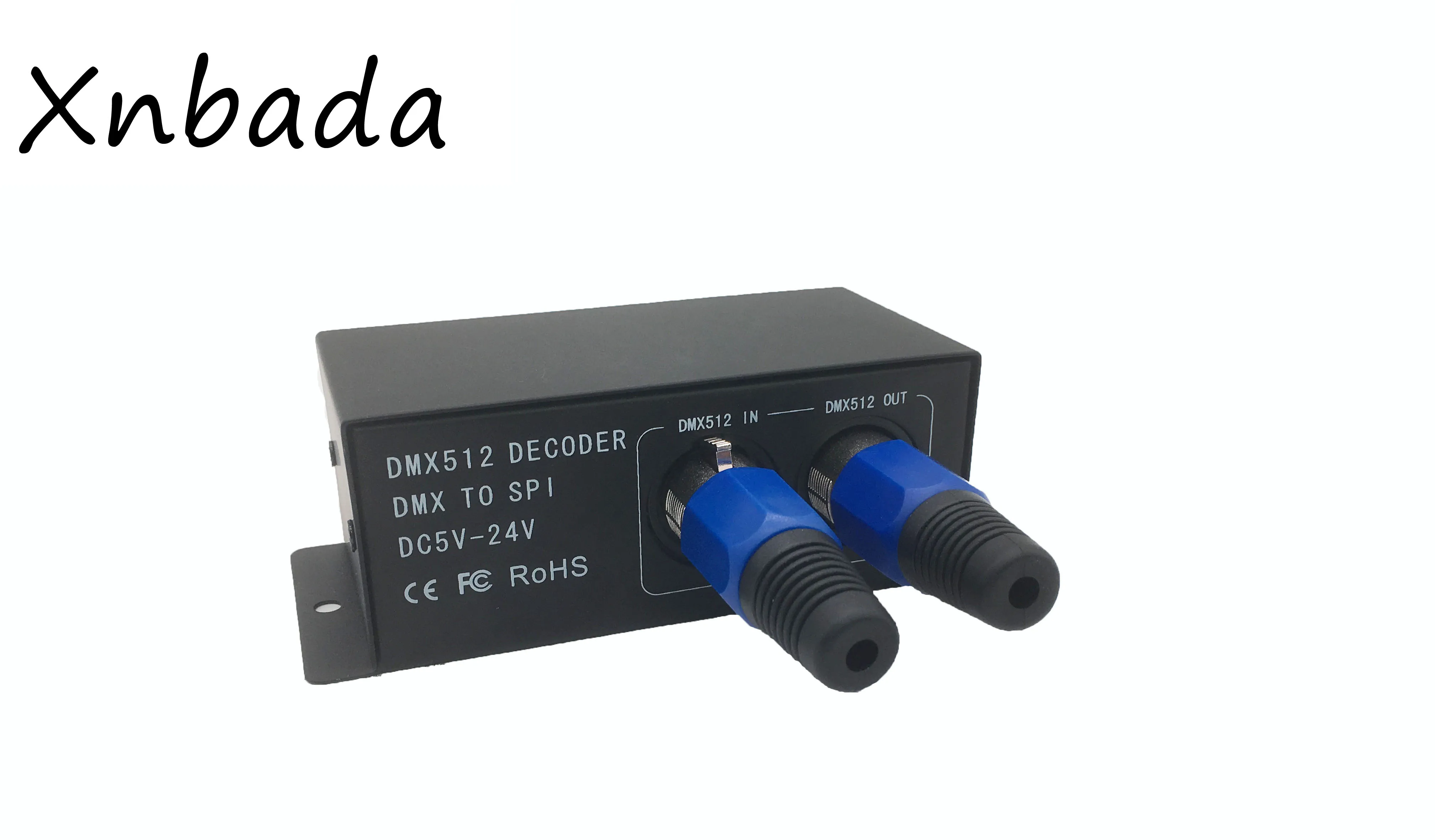 DC 5 В~ 24 В полный цвет DMX 512 декодер светодиодные ленты диммер DMX в SPI светодиодный модуль контроллера Поддержка WS2811 WS2812 WS2801 6803 IC