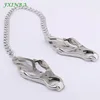 FXINBA-Pinzas para pezones de acero inoxidable, cadena Bdsm, Clips para pezones, Juguetes sexuales para adultos, estimulador de pezones, juegos para adultos, 1 par ► Foto 3/6