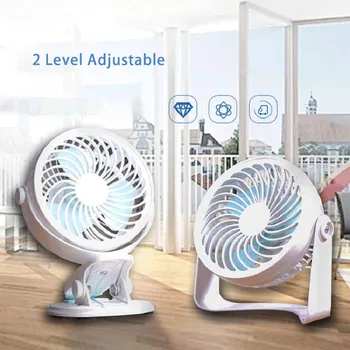 

Portable portable fan in student dormitory with desktop mute clip type hand-held office stroller small fan hanging on the bed