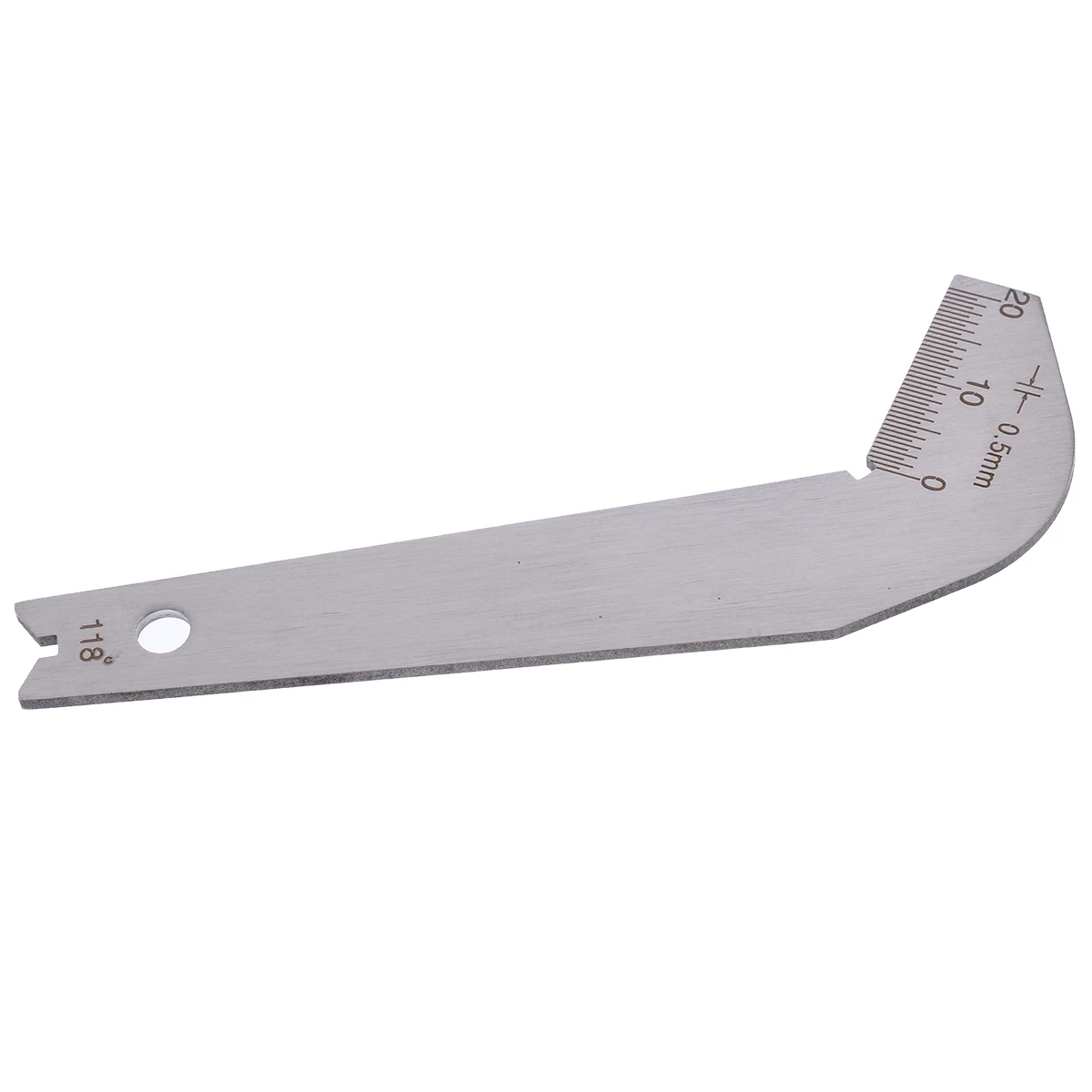 New Stainless Steel Drill Bit Angle Gauge 87.5X34.5X1.3mm Angle Gauge Edge Dimension Gage Sharpening Tool