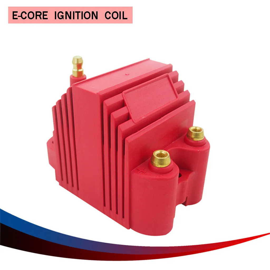 Universal 12V Blaster Ignition Blaster SS Coil High Voltage 40000V Ignition Coil Male E-Core Square Epoxy FOR Chevrolet#1008