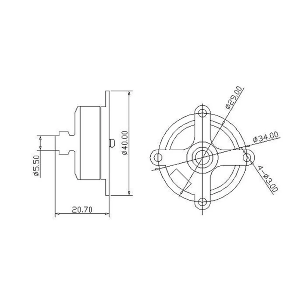 Puseky 1 шт. Puseky qx-motor QA2205 1400KV бесщеточный двигатель для F3P RC фиксированное крыло самолет