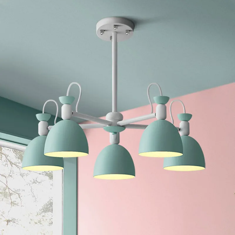 

Nordic Wrought Iron Restaurant Chandelier Creative Multicolour Bar Light Cafe Dinner Decoration Suspension Light Fixtures