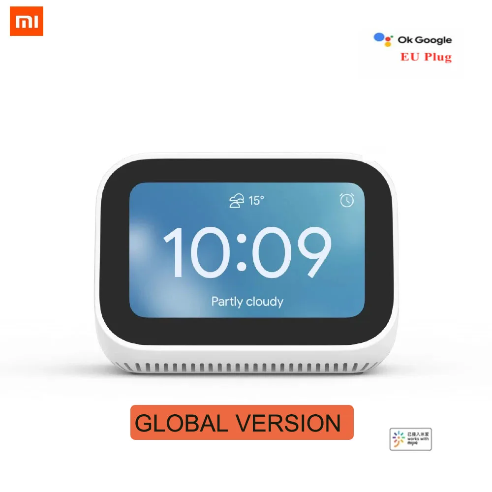 Global Version Xiaomi Mi Smart Clock AI Touch Screen Speaker Bluetooth 5.0 Digital Display Alarm WiFi Connection |