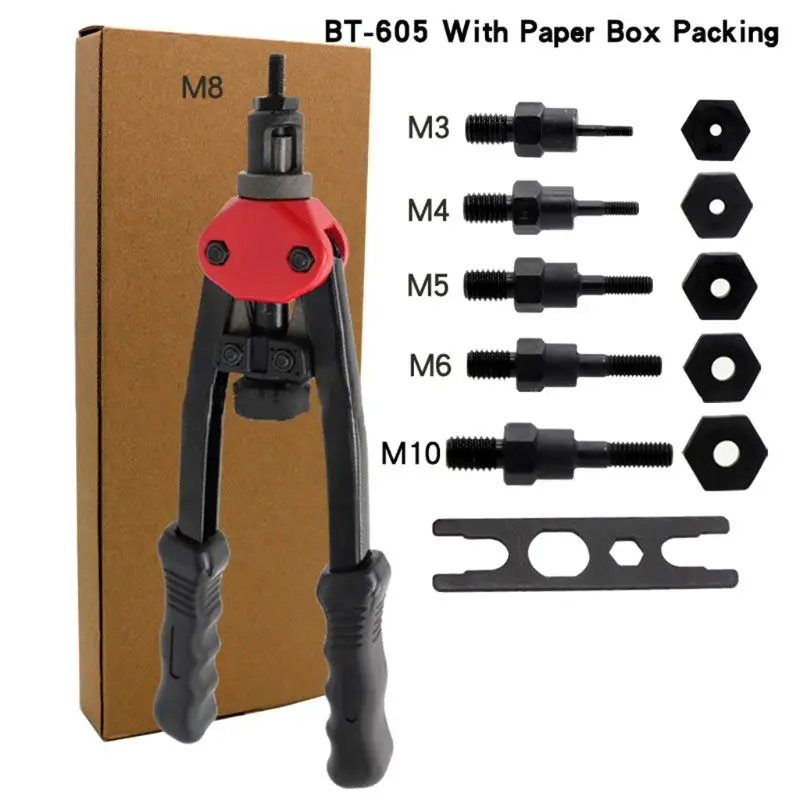 

Manual Pulling Riveter Blind Heavy Hand Pull Cap Nut Pliers M3 M4 M5 M6 M8 M10