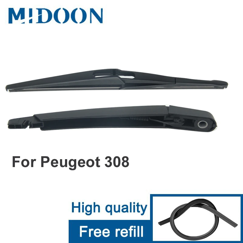 Задний рычаг стеклоочистителя MIDOON и Задняя щетка для Peugeot 308 хэтчбек/SW |