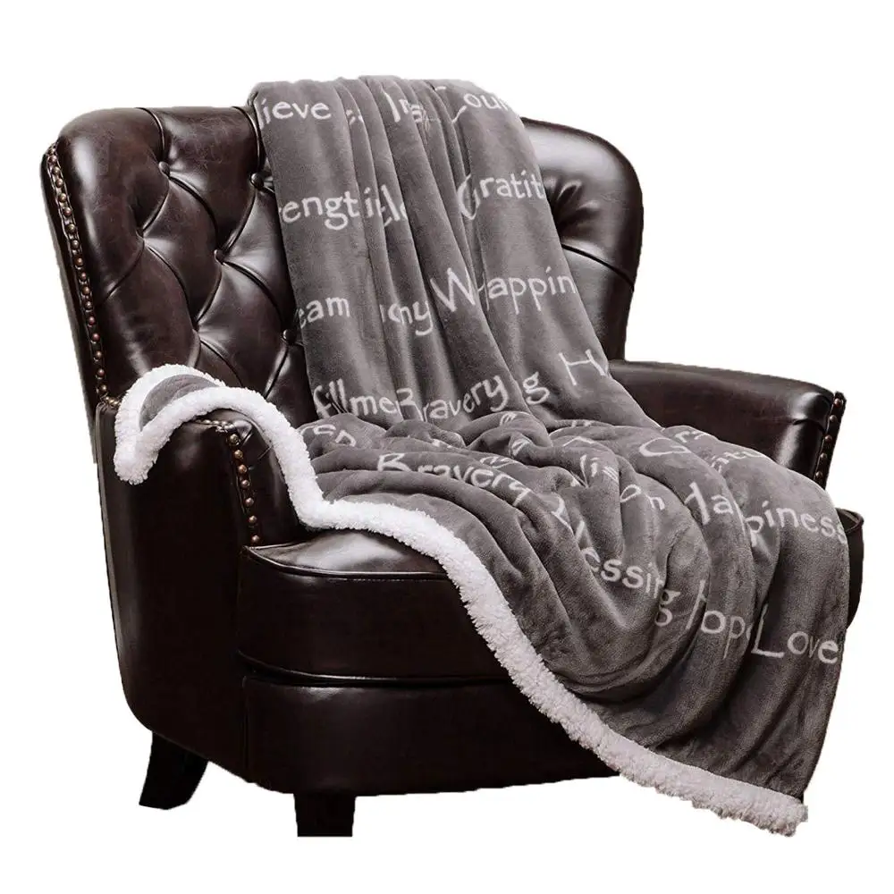 Зимнее Фланелевое хлопковое вельветовое одеяло плотное для дивана теплое и