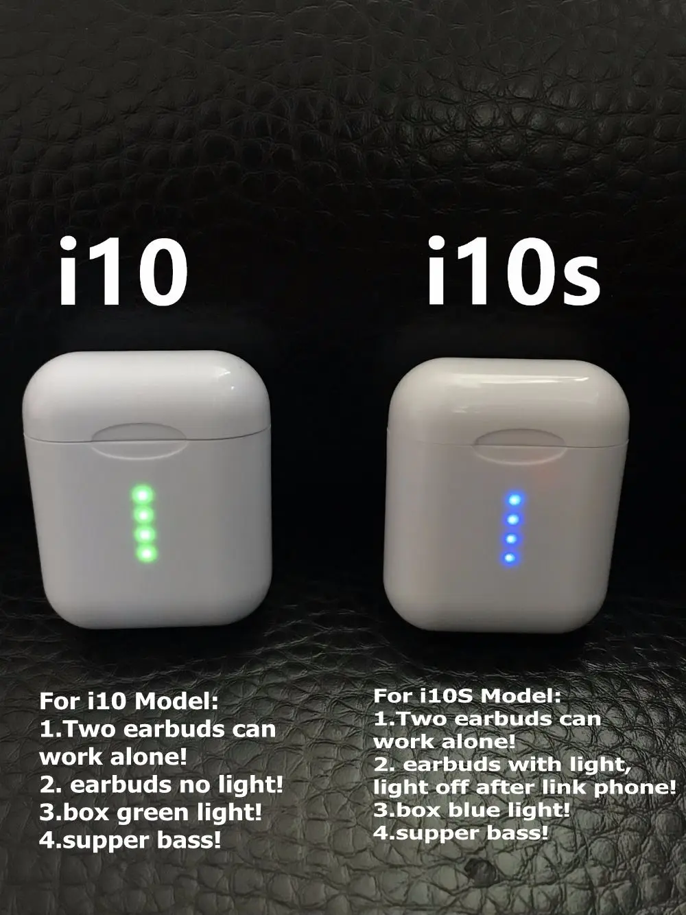 

Original 1:1 i10 /i10s tws wireless Bluetooth earphone headset 5.0 sport Earbuds pk i9s i13 i15 i20 i30 For all smart phone