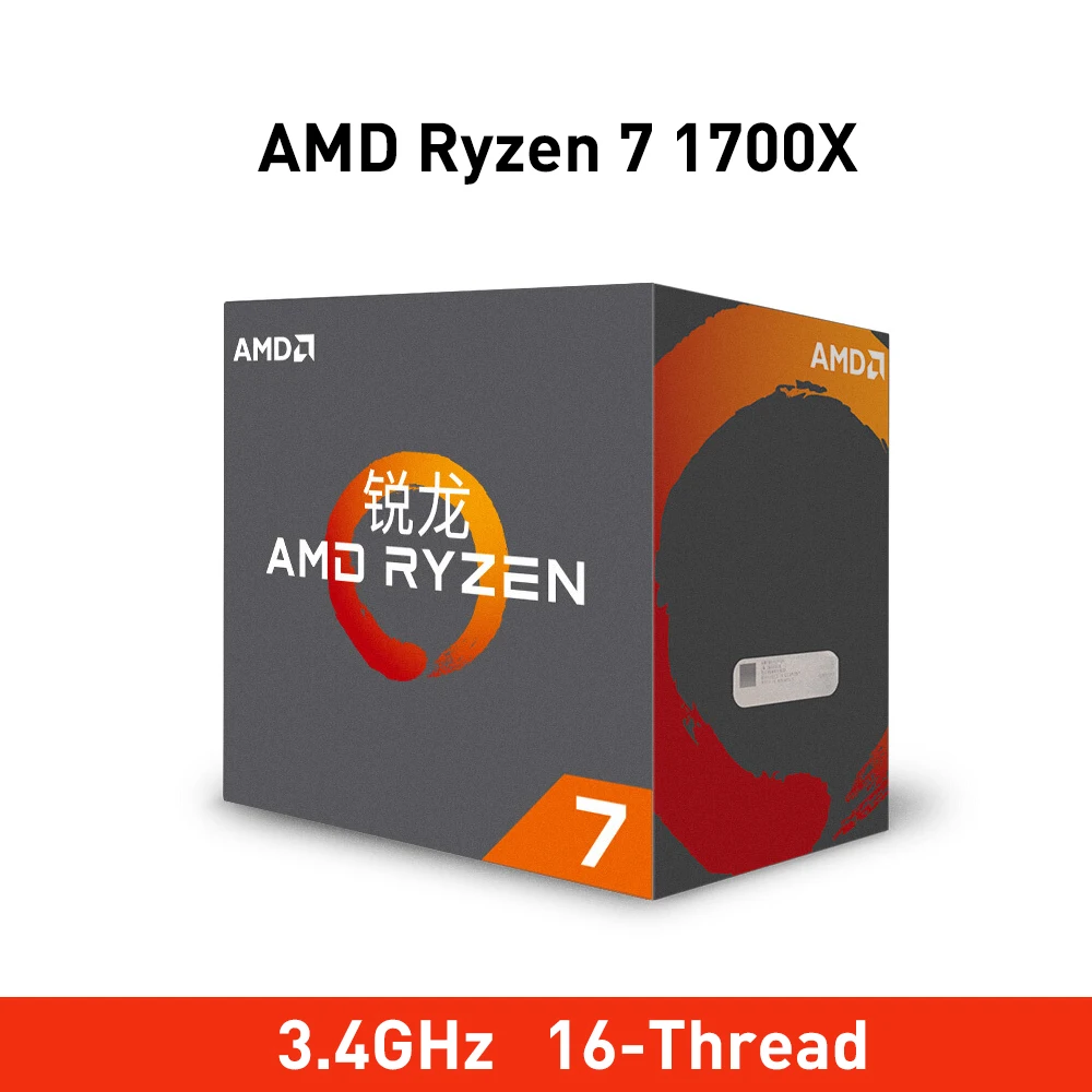 

New amd ryzen 7 1700x cpu 3.4GHz 8-Core 16-Thread 95W TDP processdor am4 socket Desktop sealed box not include cooler fan