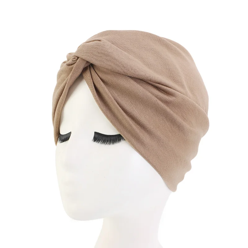 New Muslim Women Pearl Beading Elastic Turban Hat Cancer Cap Head Wrap cotton twist Chemo Cap Beanie Hijab Caps Headwear New Muslim Women Pearl Beading Elastic Turban Hat Cancer Cap Head Wrap cotton twist Chemo Cap Beanie Hijab Caps Headwear