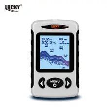 Русское меню! LUCKY FF718 и FFW718, высокое качество, Portabl, рыболокатор, проводной эхолот, сигнализатор глубины рыбы, 100 м, рыболовные снасти