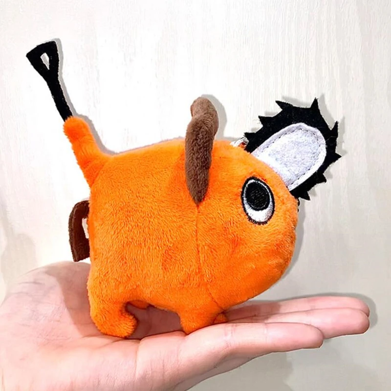 Anime Chainsaw Man Pochita Cosplay Cute Plush Doll Key Chain Stuffed Pendant Toy 10cm Keychains