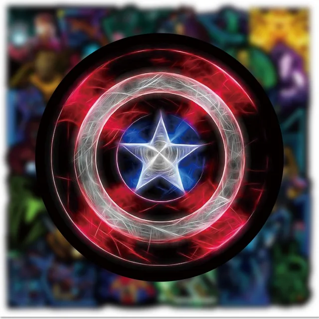 10/30/50/100PCS Disney Marvel Neon The Avengers Spider-Man Anime Stickers Luminous Car Laptop Phone Bike Vinyl Sticker for Kids 4