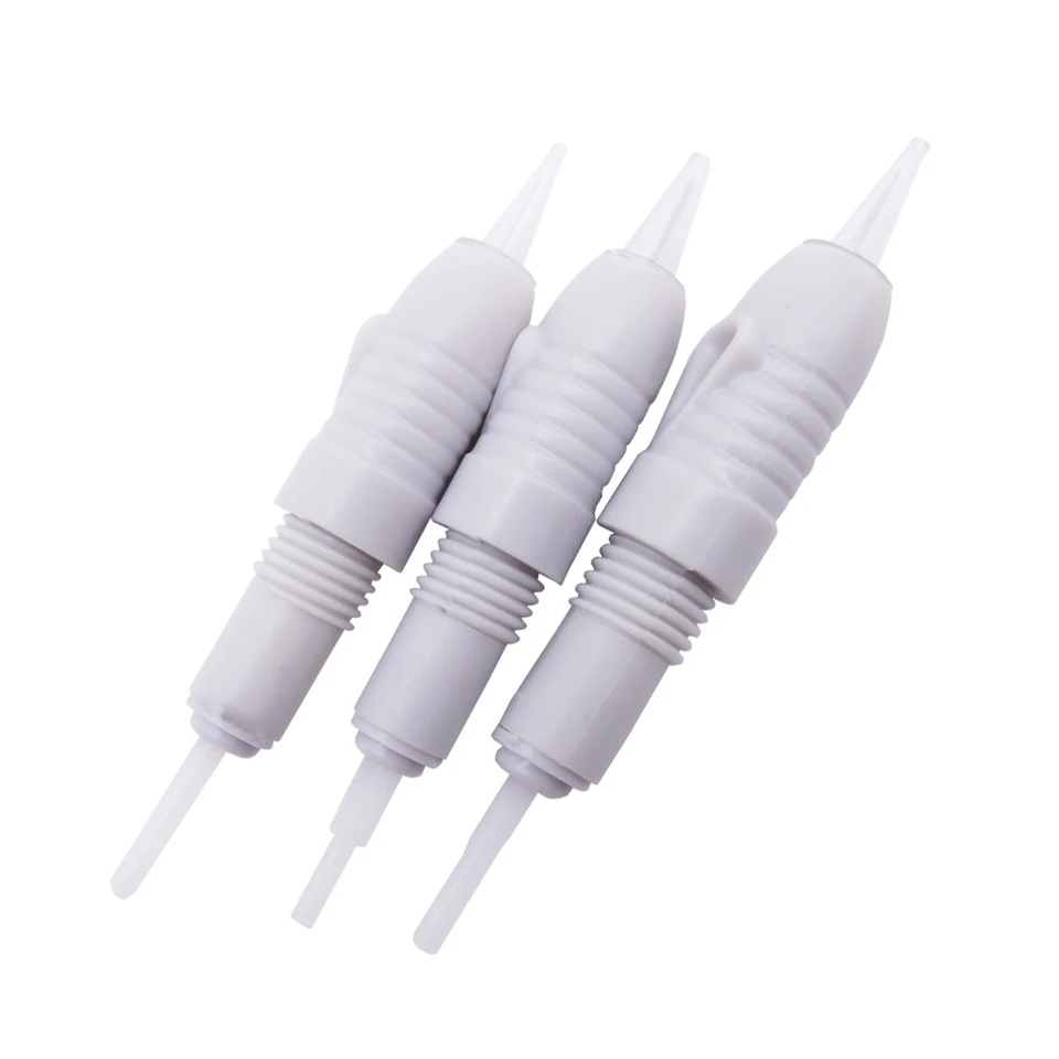 100 шт стерилизованные 8 мм Винтовые серые картриджи для тату иглы татуировки губ