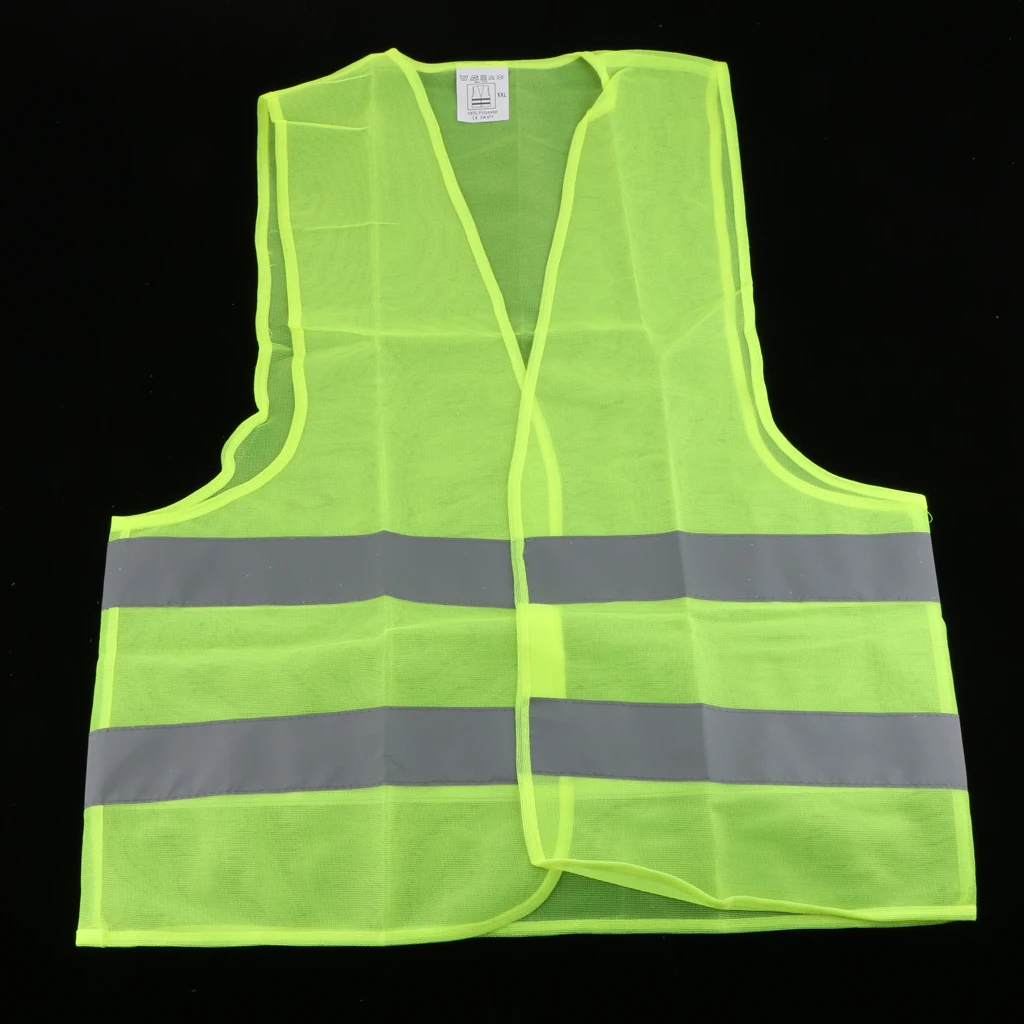 Neon Green Safety Vest Jacket With 