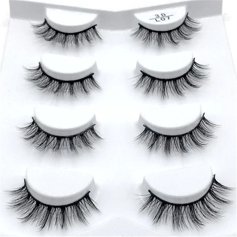 

Fashion Natural 3D Cross Mink Lashes False Eyelashes Long Beauty Women Soft Fake Eye Lashes Eyelash Extension Makeup