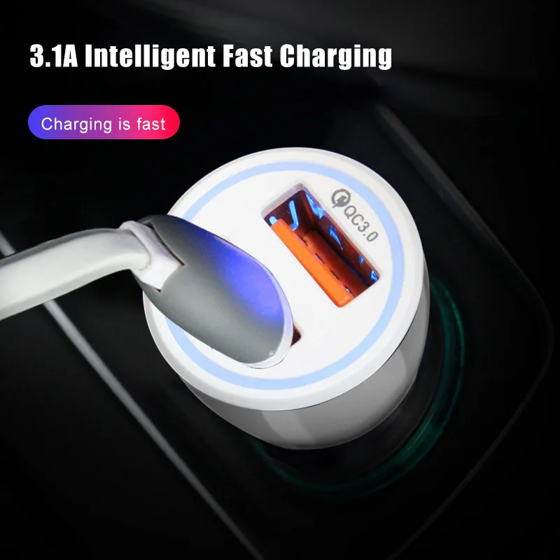 Автомобильный держатель для телефона на Зарядное устройство 2 Порты usb быстрой зарядки для смартфона автомобиля мультифункция usb автомобильный адаптер разъем автомобильного адаптера аксессуар для телефона
