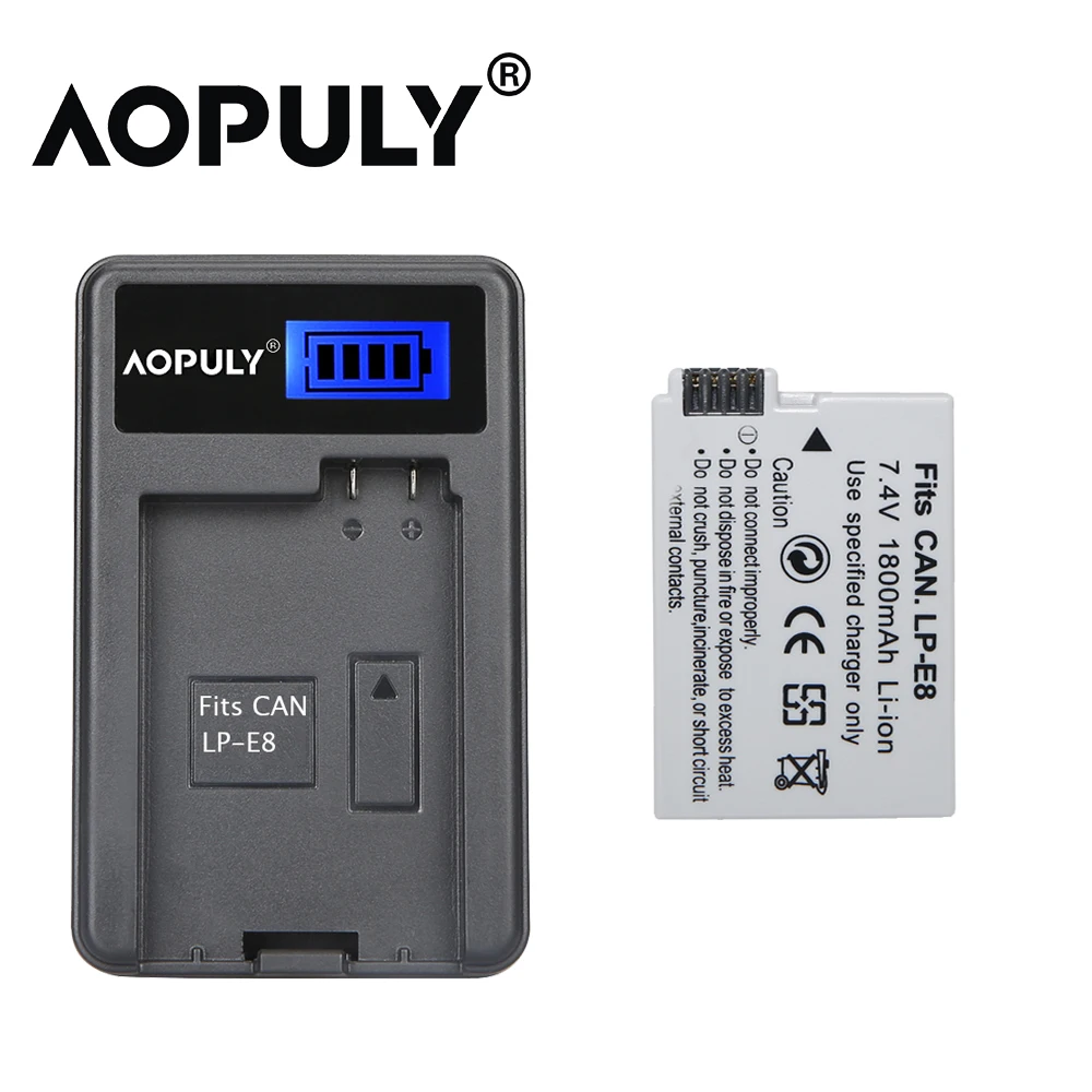 Аккумулятор для камеры LPE8 LP E8 4 шт. AKKU + ЖК USB зарядное устройство Canon EOS 550D 600D 650D 700D