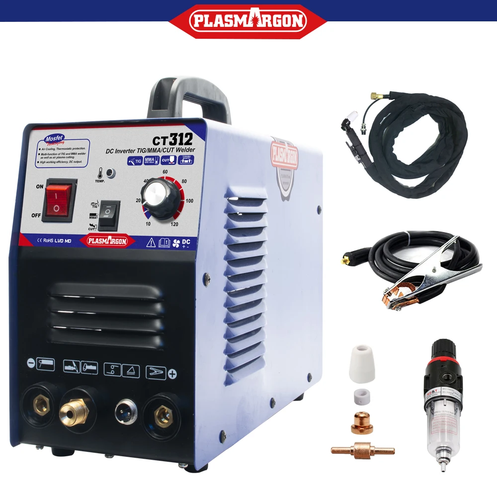 CT312 3IN1 TIG/MMA/CUT Plasma Cutter Schweiß Maschine DC 230V Metallbearbeitung DIY CT312 3IN1 TIG/MMA/CUT Plasma Cutter Schweiß Maschine DC 230V Metallbearbeitung DIY