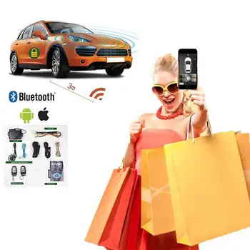 

Universel Car Security System with 80-100M Remote Start Kit For Car APP keyless Entry Auto 3-5M Remote Central Locking/Unlock