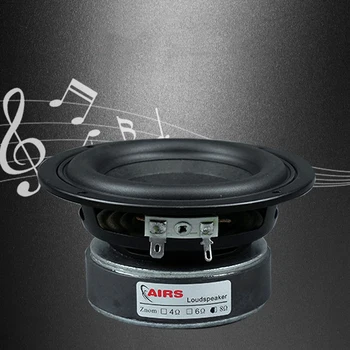 

Kaolanhon 4 inch 100W 4~8ohm Amplifier Speaker DIY Home Audio Subwoofer High Power Speaker Round Square 65Hz-3500Hz Long Stroke