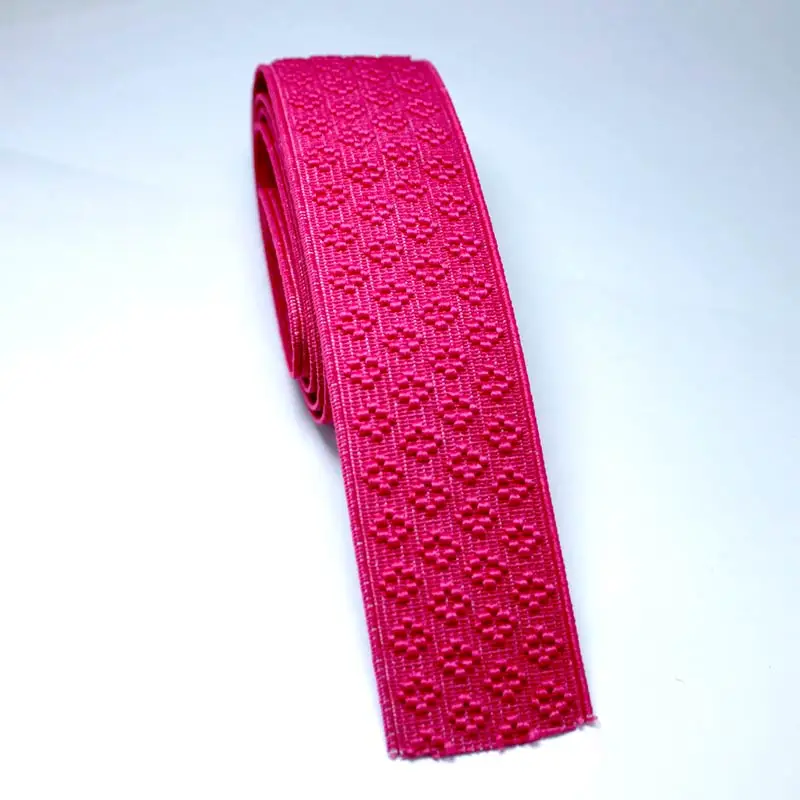 rose 4 см в ширину трехцветные маленькие разноцветные резинки/аксессуары для пошива одежды/резинки-модный пояс - Color: rose
