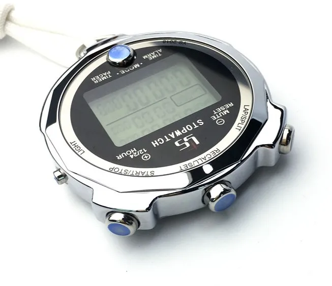 Waterproof Stopwatch Timer Luminous A Thousandth 0.001 Second 100 Channels Memory Stopwatch For Running Training Track Field 5