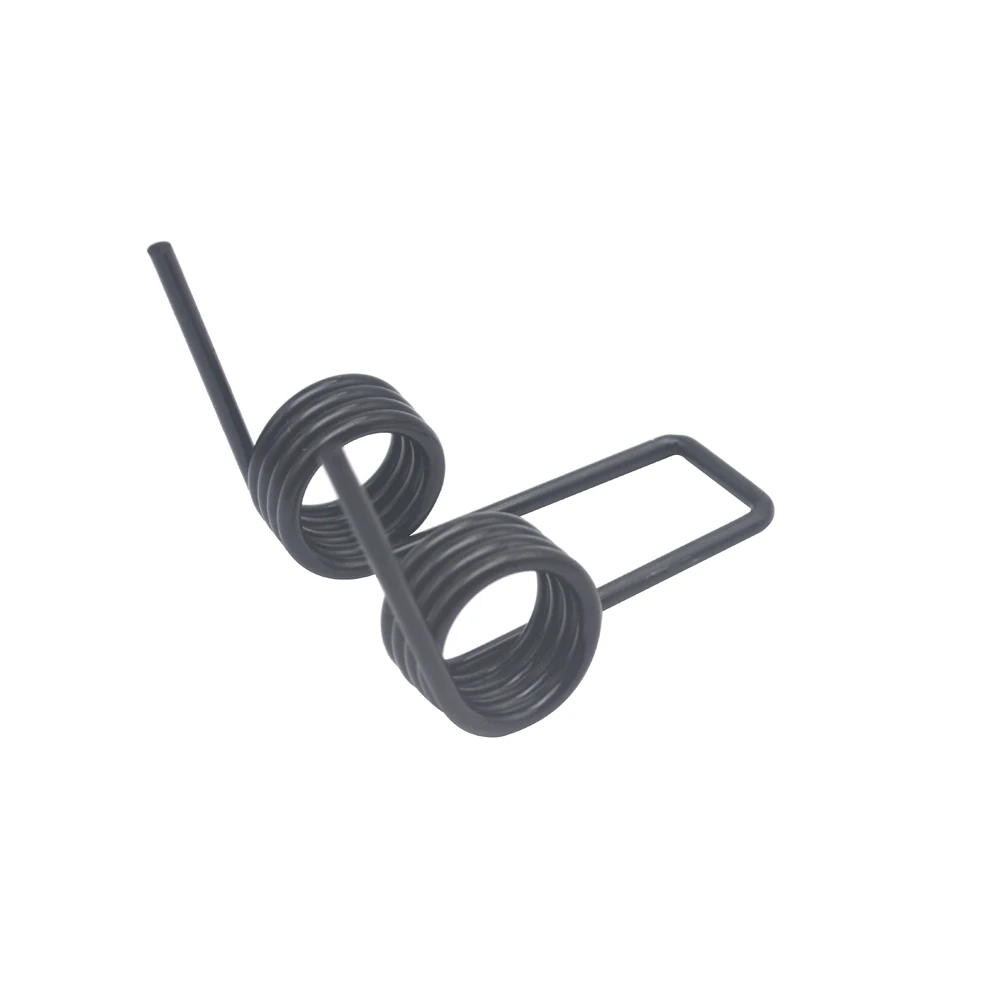 FINEWE 3.0mm Wire Double Leg Torsion Spring Black Zinc Plating | Обустройство дома