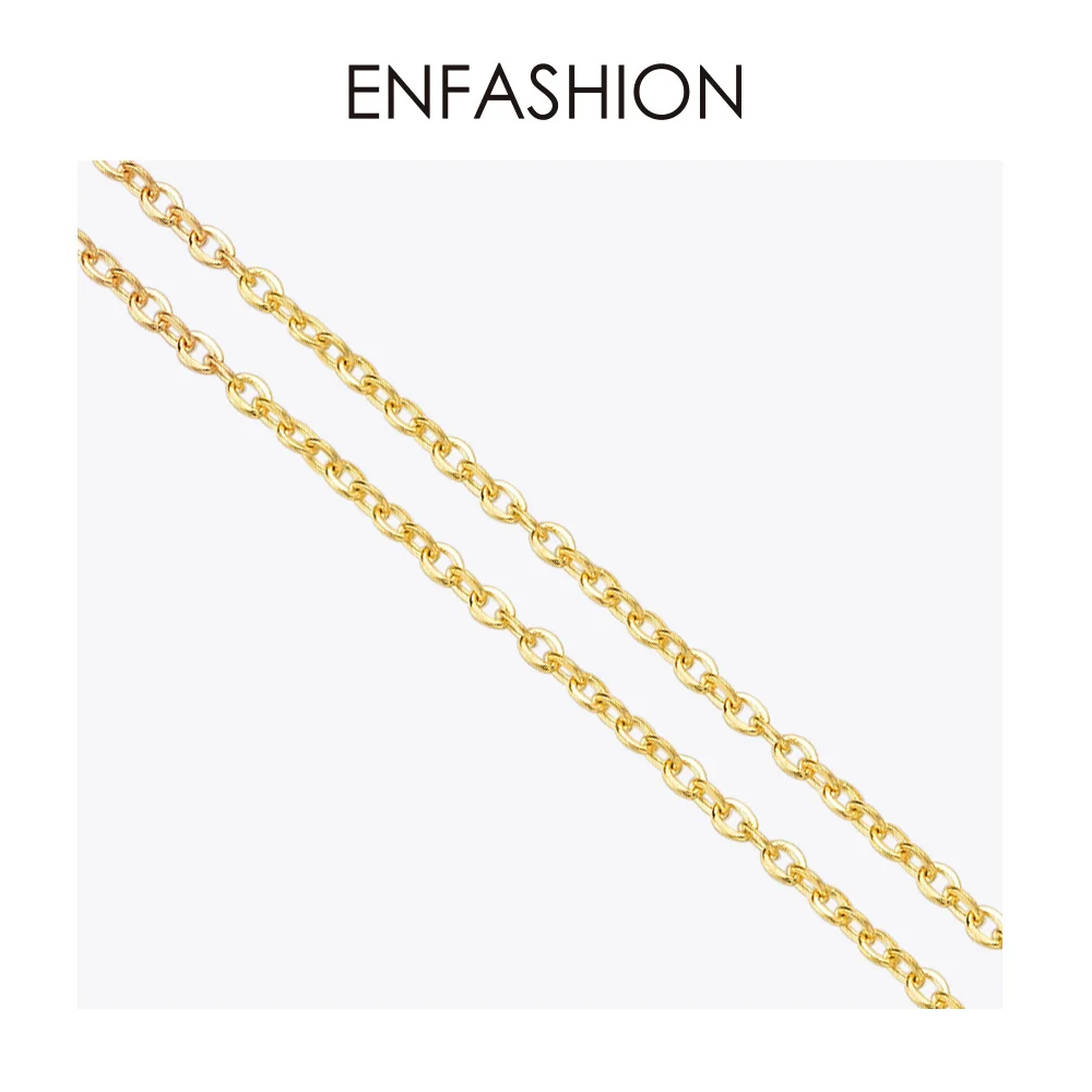 ENFASHION бамбуковое ожерелье-чокер для женщин из нержавеющей стали золотого цвета, милое ожерелье с подвеской в виде растений, Женские Ювелирные изделия, подарки PF193012