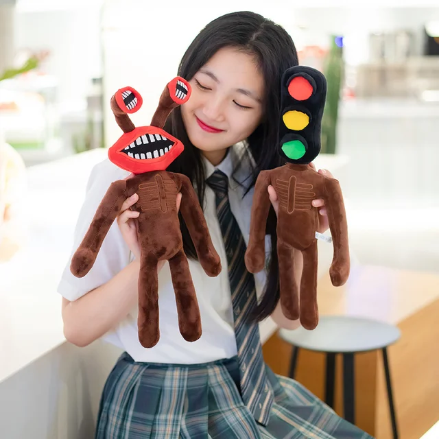 40CMHorror Game Siren Man Cartoon Game Role-playing Peluches Plush Stuffed Toy Doll Pillow Hand Puppet Children Soothing Toy Gif 5