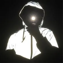 Новая брендовая мужская куртка пара повседневная хлопковая Светоотражающая ветрозащитная куртка хип хоп ночной бег мужская куртка Горячая Распродажа# g3