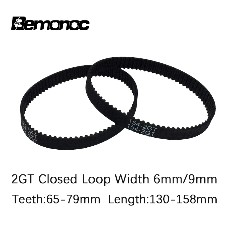 

Closed Loop gt2 Timing Belt Width 6/9mm Length 130/132/134/136/140/146/150/152/154/156/158mm 3D Printer Toothed Conveyor Belt