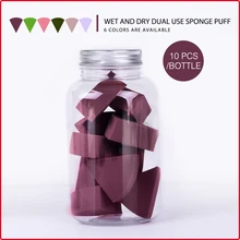 10 шт. спонж для нанесения основы пудра косметический для лица косметический крем-консилер подушка для макияжа контур в форме капли подарки