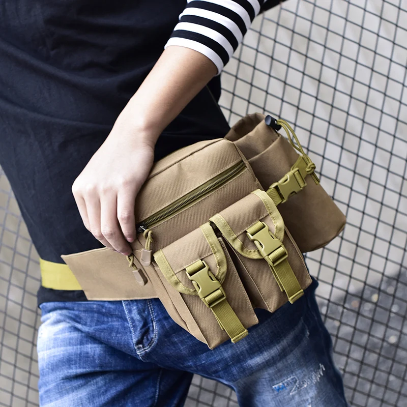 

Спортивная тактическая поясная сумка для мужчин, тактический нейлоновый мешок на ремне для активного отдыха, походов, скалолазания, кемпинга