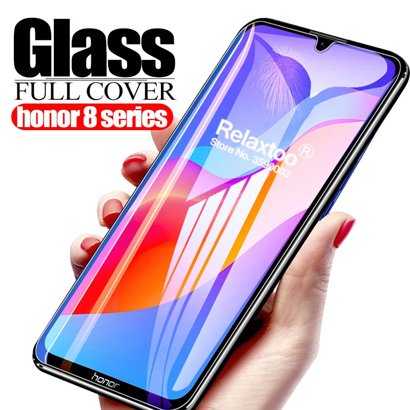 Защитное стекло для экрана honor 8a pro Защитная пленка huawei 8x 8c 8 s lite honer c a x чехол из