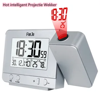

FanJu FJ3531 Projectie Wekker Digitale Snooze Functie Achtergrondverlichting Projector Bureau Tafel Led Klok Met