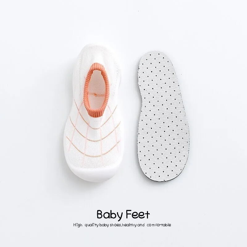 Children's rubber shoes baby toddler shoes Baby cartoon non-slip floor socks baby toddler shoes leopard pattern