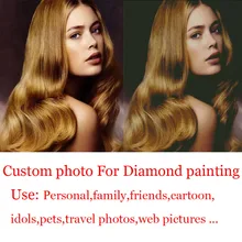 Фото на заказ Алмазная картина 5D DIY картина из страз Алмазная вышивка 3D вышивка крестиком домашнее свадебное украшение