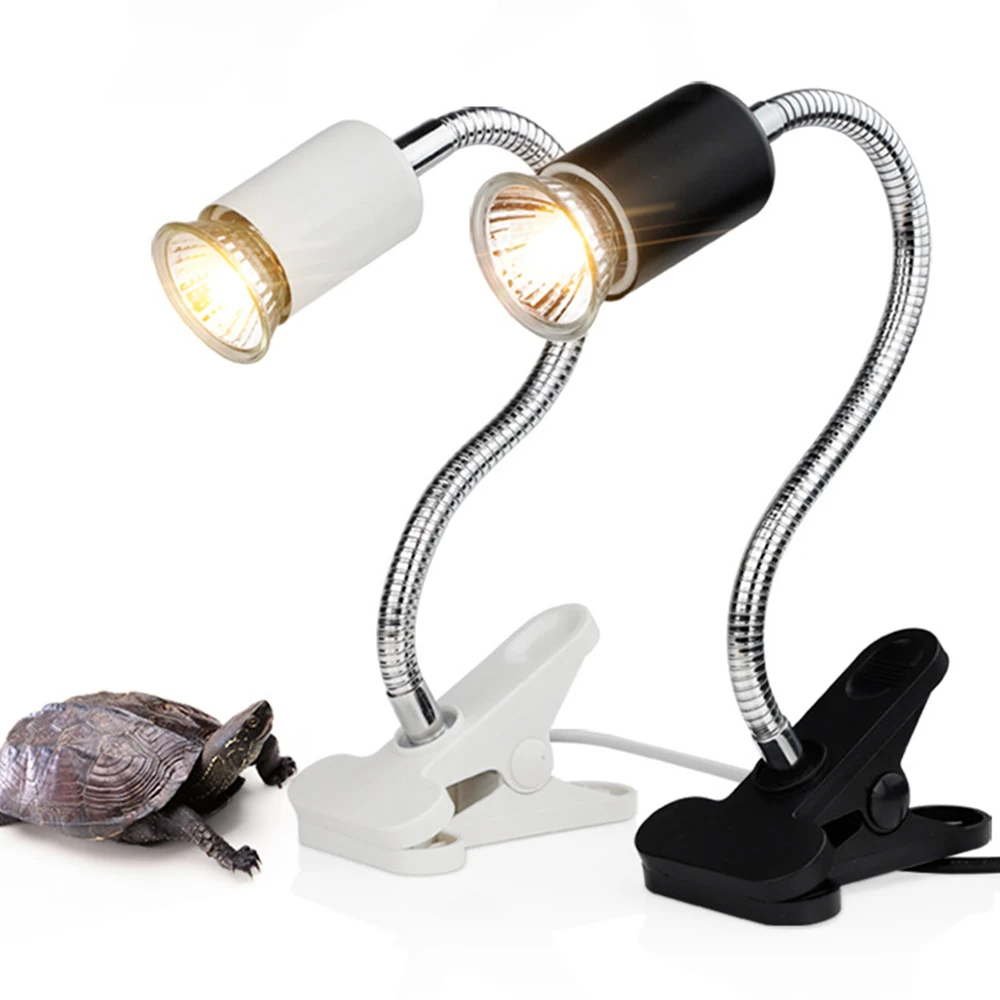 220V Reptile Lamp Kit with Clip on Ceramic Light Holder UVA+UVB 3.0