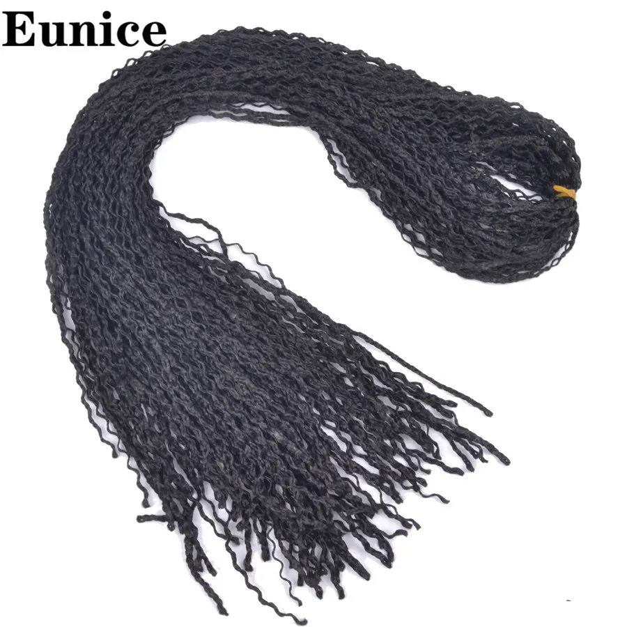 28 дюймов Eunice синтетическая коробка косички волос тонкий твист Zizi косичка