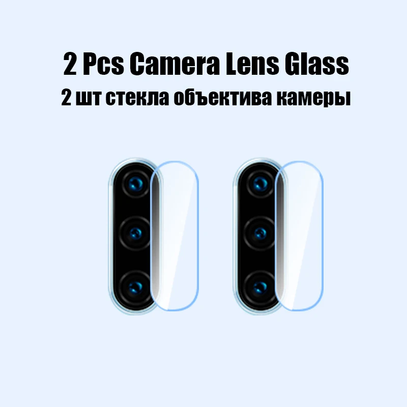 2Pcs of Camera Glass 2 в 1 Гидрогелевая пленка и закаленное стекло для huawei p30 p20 lite p smart Защита экрана для huawei mate 20 30 p30 pro стекло - Цвет: 2Pcs of Camera Glass